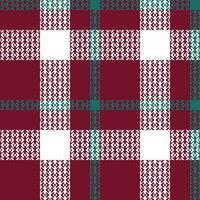 Tartan Plaid Vector Seamless Pattern. Tartan Seamless Pattern. for Scarf, Dress, Skirt, Other Modern Spring Autumn Winter Fashion Textile Design.