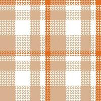 Tartan Plaid Seamless Pattern. Gingham Patterns. Traditional Scottish Woven Fabric. Lumberjack Shirt Flannel Textile. Pattern Tile Swatch Included. vector