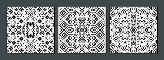 Tribal ethnic seamless pattern in Aztec style. Ikat geometric folklore ornament vector