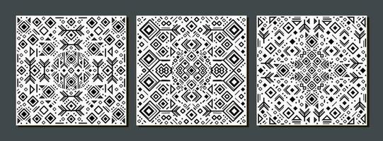 Tribal ethnic seamless pattern in Aztec style. Ikat geometric folklore ornament vector