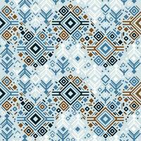 Tribal ethnic seamless striped pattern in Aztec style. Ikat geometric folk decor vector