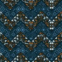 Tribal ethnic seamless striped pattern in Aztec style. Ikat geometric folk decor vector