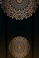 vector golden color mandala wallpaper design