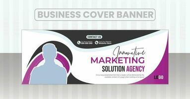 Business and marketing social media banner design for digital agency corporate facebook cover design vector