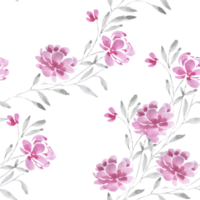 rosa mjuk reste sig vattenfärg blomma sömlös mönster png