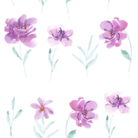 violet abstrait Rose aquarelle fleur modèle png