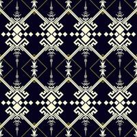 Ethnic motifs mimic natural weaving vector