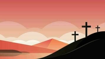 Good friday simple animation background video