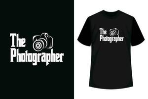 Photographer design for photography lover T-Shirt vector