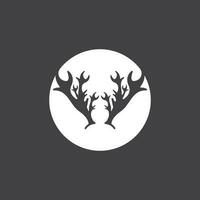 Deer Antlers Logo Template Illustration Design vector