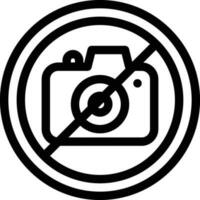 no camera line icons for download vector