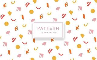 Memphis pattern background or Abstract pattern colorful background vector