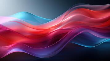 Gradient smooth wavy shape background, photo