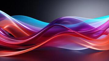 Smooth elegant transparent wavy shape wallpaper, photo