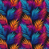 Colorful leaves pattern background. Generative AI photo