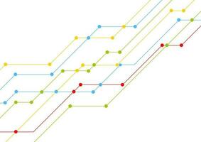 tecnología vistoso circuito tablero líneas chip antecedentes vector