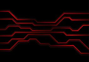 Dark red glossy circuit board lines abstract tech background vector