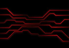 Dark red glossy circuit board lines abstract tech background vector