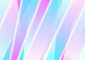 Blue and pink abstract background with smooth stripes vector