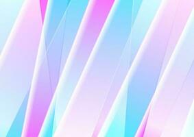 Blue and pink abstract background with smooth stripes vector