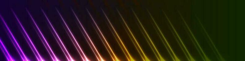 Colorful neon laser rays lines abstract background vector