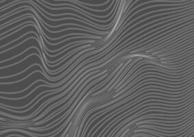 Grey dotted lines refraction 3d waves abstract background vector