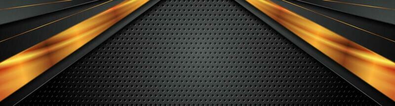 Black bronze stripes on dark perforated background