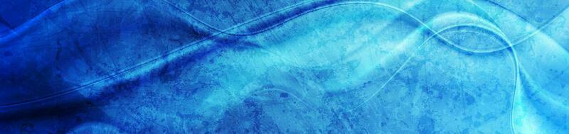 Bright blue smooth grunge waves abstract banner design vector