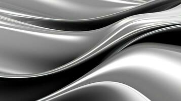 Black and white silver abstract background. Created with Generative AI photo