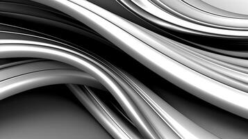 Black and white silver abstract background. Created with Generative AI photo