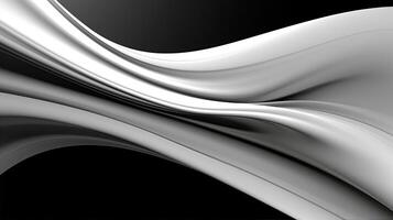 Black and white silver abstract background. Created with Generative AI photo