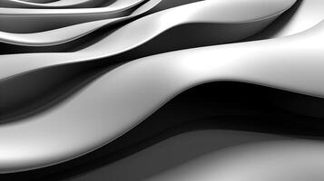 Black and white silver abstract background. Created with Generative AI photo