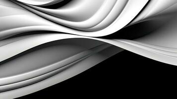Black and white silver abstract background. Created with Generative AI photo