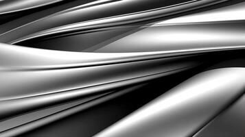 Black and white silver abstract background. Created with Generative AI photo