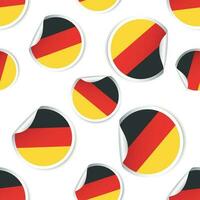 Germany flag sticker seamless pattern background. Business concept label pictogram. Germany flag symbol pattern. vector