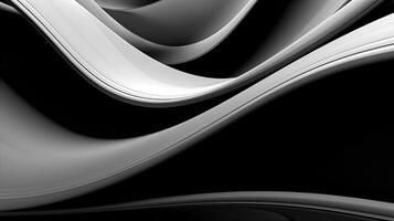 Black and white silver abstract background. Created with Generative AI photo