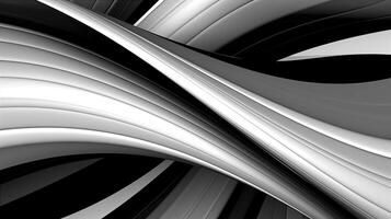 Black and white silver abstract background. Created with Generative AI photo