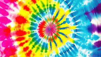beautiful tie dye artwork in a circle way, ai generated image photo