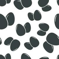 Egg seamless pattern background icon. Business flat vector illustration.  Chicken egg sign symbol pattern.