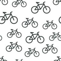 Bike icon seamless pattern background icon. Business flat vector illustration. Bicycle sign symbol pattern.