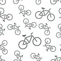 bicicleta icono sin costura modelo antecedentes icono. negocio plano vector ilustración. bicicleta firmar símbolo modelo.