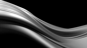 Black and white silver abstract background. Created with Generative AI photo