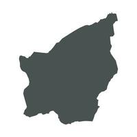 San Marino vector map. Black icon on white background.