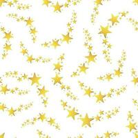 Falling star seamless pattern background. Business flat vector illustration. Stars sign symbol pattern.