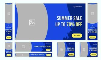 Big offer set of web banner template design for social media posts, fully customizable vector illustrator eps 10 file format