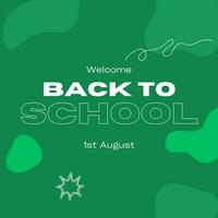 Trendy bold text vector eps back to school banner design, fully editable vector eps 10 file format