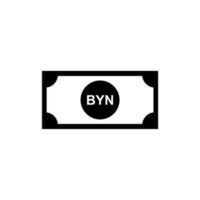 Belarus Currency Symbol, Belarusian Ruble Icon, BYN Sign. Ico Code Version. Vector Illustration