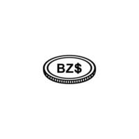 Belize Currency Symbol, Belize Dollar Icon, BZD Sign. Vector Illustration