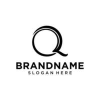 letra q logo diseño inspiraciones vector