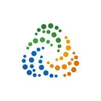 spiral logo for a technology based company vector
